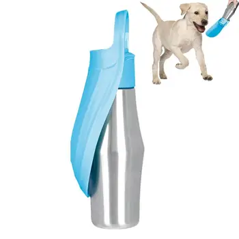 הכלב נסיעות בקבוק מים 27oz פרסום מתקן המים עם סיליקון טבעת מחמד אביזרים 2 ב 1 לכלב קערת מים עבור נסיעות